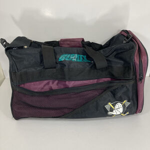 Vintage Anaheim Mighty Ducks 1994 Travelway Duffle Bag‎ NHL Gym Logo Hockey